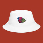 Load image into Gallery viewer, Cilantro Embroidered Bucket Hat - Ni De Mama Chinese - Inspired Clothing | White ,
