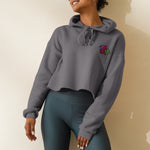Load image into Gallery viewer, Cilantro Embroidered Crop Hoodie - Ni De Mama Chinese - Inspired Clothing | Olive Green , S
