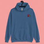 Load image into Gallery viewer, Cilantro Embroidered Hoodie - Ni De Mama Chinese - Inspired Clothing | Steel Blue , S
