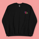 Load image into Gallery viewer, Cilantro Embroidered Sweatshirt - Ni De Mama Chinese - Inspired Clothing | Black , S
