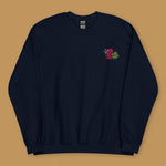Load image into Gallery viewer, Cilantro Embroidered Sweatshirt - Ni De Mama Chinese - Inspired Clothing | Navy Blue , S
