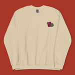 Load image into Gallery viewer, Cilantro Embroidered Sweatshirt - Ni De Mama Chinese - Inspired Clothing | Soft Cream , S
