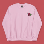 Load image into Gallery viewer, Cilantro Embroidered Sweatshirt - Ni De Mama Chinese - Inspired Clothing | Soft Pink , S
