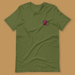 Load image into Gallery viewer, Cilantro Embroidered T-Shirt - Ni De Mama Chinese - Inspired Clothing | Olive Green , S

