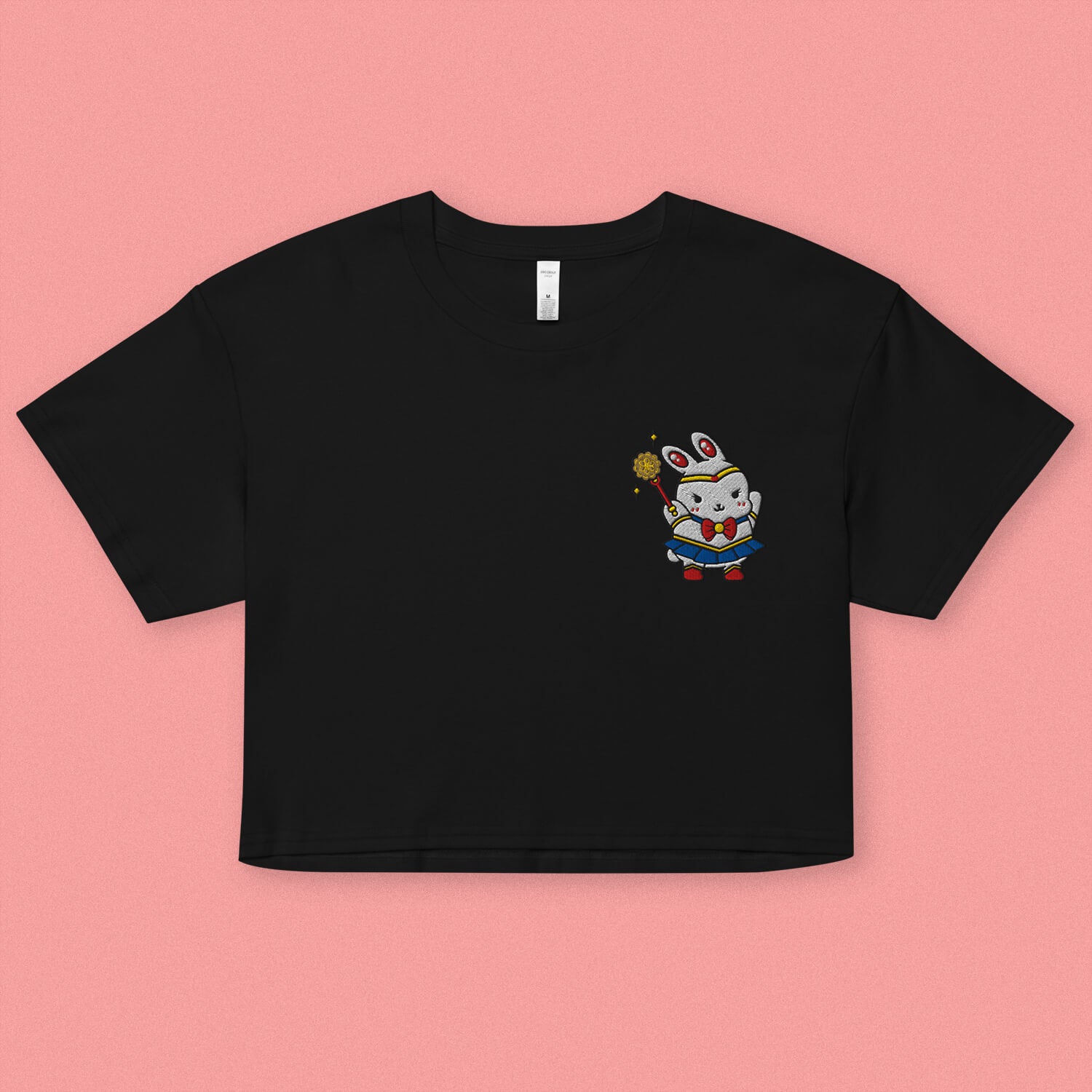 Sailor Mooncake Embroidered Crop T-Shirt