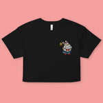 Load image into Gallery viewer, Sailor Mooncake Embroidered Crop T-Shirt

