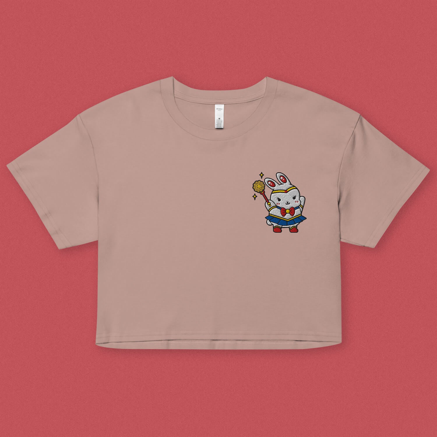 Sailor Mooncake Embroidered Crop T-Shirt