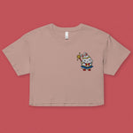 Load image into Gallery viewer, Sailor Mooncake Embroidered Crop T-Shirt

