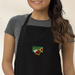 Load image into Gallery viewer, Curry Heart Embroidered Apron - Ni De Mama Chinese - Inspired Clothing | White ,
