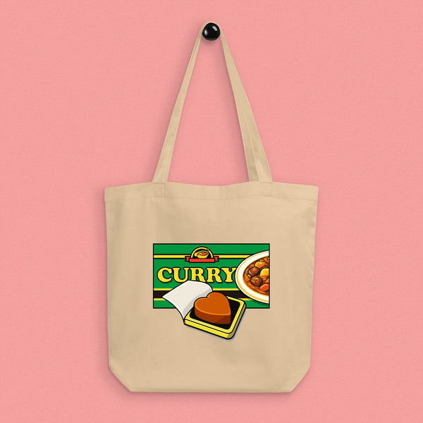 Curry Heart Tote Bag - Ni De Mama Chinese - Inspired Clothing | Canvas ,