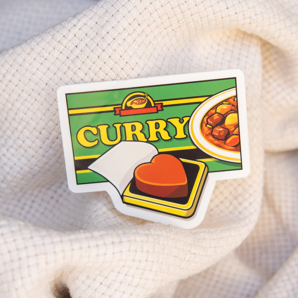 Curry Heart Vinyl Sticker | Shop Ni De Mama Accessories