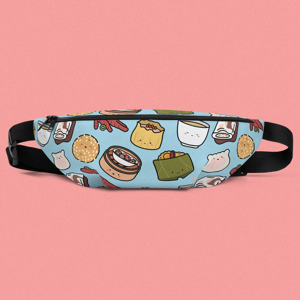 Dim Sum Fanny Pack - Ni De Mama Chinese - Inspired Clothing | Sky Blue , Medium Strap