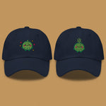 Load image into Gallery viewer, Durian Embroidered Cap - Ni De Mama Chinese - Inspired Clothing | Durian Lover , Navy Blue
