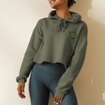 Load image into Gallery viewer, Durian Embroidered Crop Hoodie - Ni De Mama Chinese - Inspired Clothing | Durian Lover , Pewter Grey
