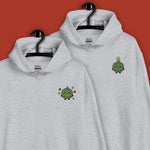 Load image into Gallery viewer, Durian Embroidered Hoodie - Ni De Mama Chinese - Inspired Clothing | Durian Lover , Heather Grey

