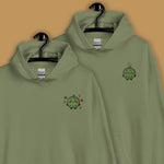 Load image into Gallery viewer, Durian Embroidered Hoodie - Ni De Mama Chinese - Inspired Clothing | Durian Lover , Olive Green
