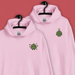 Load image into Gallery viewer, Durian Embroidered Hoodie - Ni De Mama Chinese - Inspired Clothing | Durian Lover , Soft Pink
