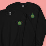 Load image into Gallery viewer, Durian Embroidered Sweatshirt - Ni De Mama Chinese - Inspired Clothing | Durian Lover , Black
