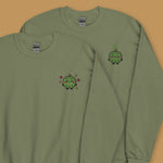 Load image into Gallery viewer, Durian Embroidered Sweatshirt - Ni De Mama Chinese - Inspired Clothing | Durian Lover , Olive Green
