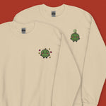 Load image into Gallery viewer, Durian Embroidered Sweatshirt - Ni De Mama Chinese - Inspired Clothing | Durian Lover , Soft Cream
