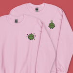 Load image into Gallery viewer, Durian Embroidered Sweatshirt - Ni De Mama Chinese - Inspired Clothing | Durian Lover , Soft Pink
