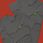 Load image into Gallery viewer, Durian Embroidered T-Shirt - Ni De Mama Chinese - Inspired Clothing | Durian Lover , Charcoal
