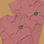 Load image into Gallery viewer, Durian Embroidered T-Shirt - Ni De Mama Chinese - Inspired Clothing | Durian Lover , Mauve

