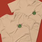 Load image into Gallery viewer, Durian Embroidered T-Shirt - Ni De Mama Chinese - Inspired Clothing | Durian Lover , Tan
