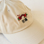 Load image into Gallery viewer, Flower Bridge Embroidered Cap / Imperfect (Final Sale) - Ni De Mama Chinese - Inspired Clothing | Canvas ,

