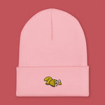 Load image into Gallery viewer, Fortune Cookie Embroidered Beanie - Ni De Mama Chinese - Inspired Clothing | Soft Pink ,
