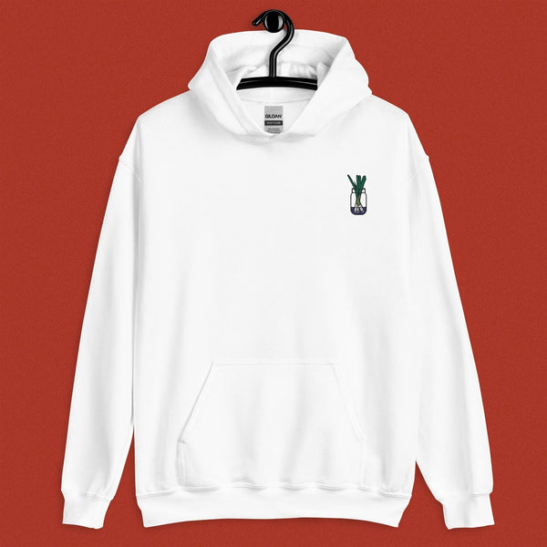 Green Onion Embroidered Hoodie / Overstock (Final Sale)