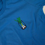 Load image into Gallery viewer, Green Onion Embroidered Kids T-Shirt / Overstock (Final Sale) - Ni De Mama Chinese - Inspired Clothing | Royal Blue , M
