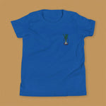 Load image into Gallery viewer, Green Onion Embroidered Kids T-Shirt / Overstock (Final Sale) - Ni De Mama Chinese - Inspired Clothing | Royal Blue , M
