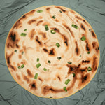 Load image into Gallery viewer, Green Onion Pancake Microfleece Circle Blanket / Imperfect (Final Sale) - Ni De Mama Chinese - Inspired Clothing | Blanket A ,
