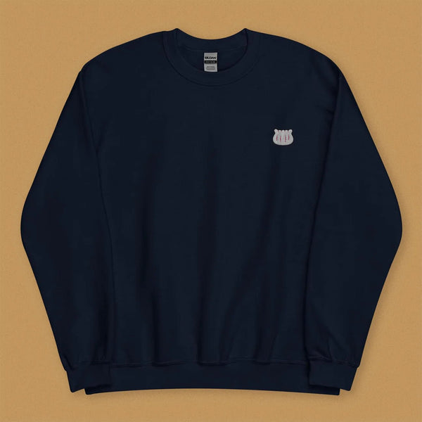Har Gow Embroidered Sweatshirt / Overstock (Final Sale) - Ni De Mama Chinese - Inspired Clothing | Navy Blue , S