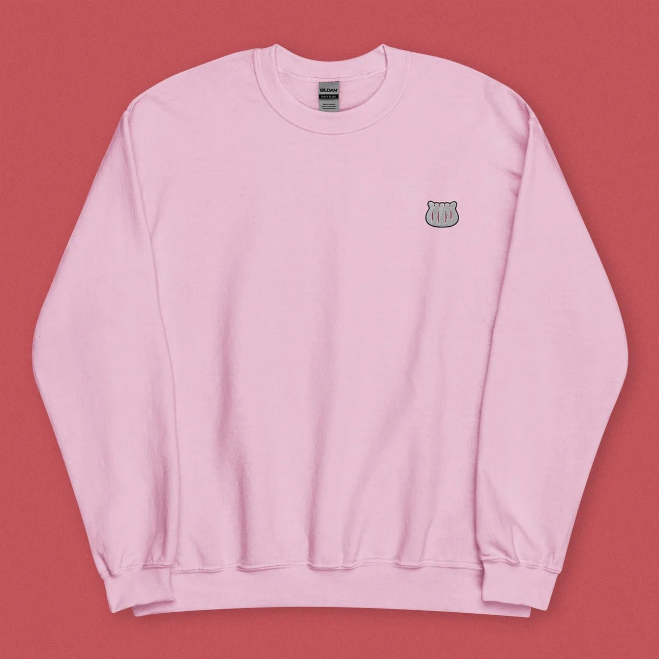 Har Gow Embroidered Sweatshirt / Overstock (Final Sale) - Ni De Mama Chinese - Inspired Clothing | Soft Pink , S