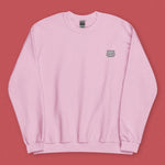 Load image into Gallery viewer, Har Gow Embroidered Sweatshirt / Overstock (Final Sale) - Ni De Mama Chinese - Inspired Clothing | Soft Pink , S
