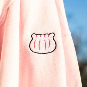 Har Gow Embroidered Sweatshirt / Overstock (Final Sale) - Ni De Mama Chinese - Inspired Clothing | Soft Pink , S