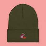 Load image into Gallery viewer, Haw Flakes Embroidered Beanie - Ni De Mama Chinese Clothing
