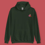 Load image into Gallery viewer, Haw Flakes Embroidered Hoodie - Ni De Mama Chinese - Inspired Clothing | Forest Green , S
