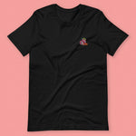 Load image into Gallery viewer, Haw Flakes Embroidered T-Shirt / Overstock (Final Sale) - Ni De Mama Chinese - Inspired Clothing | Black , L
