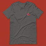 Load image into Gallery viewer, Haw Flakes Embroidered T-Shirt - Ni De Mama Chinese - Inspired Clothing | Charcoal , S
