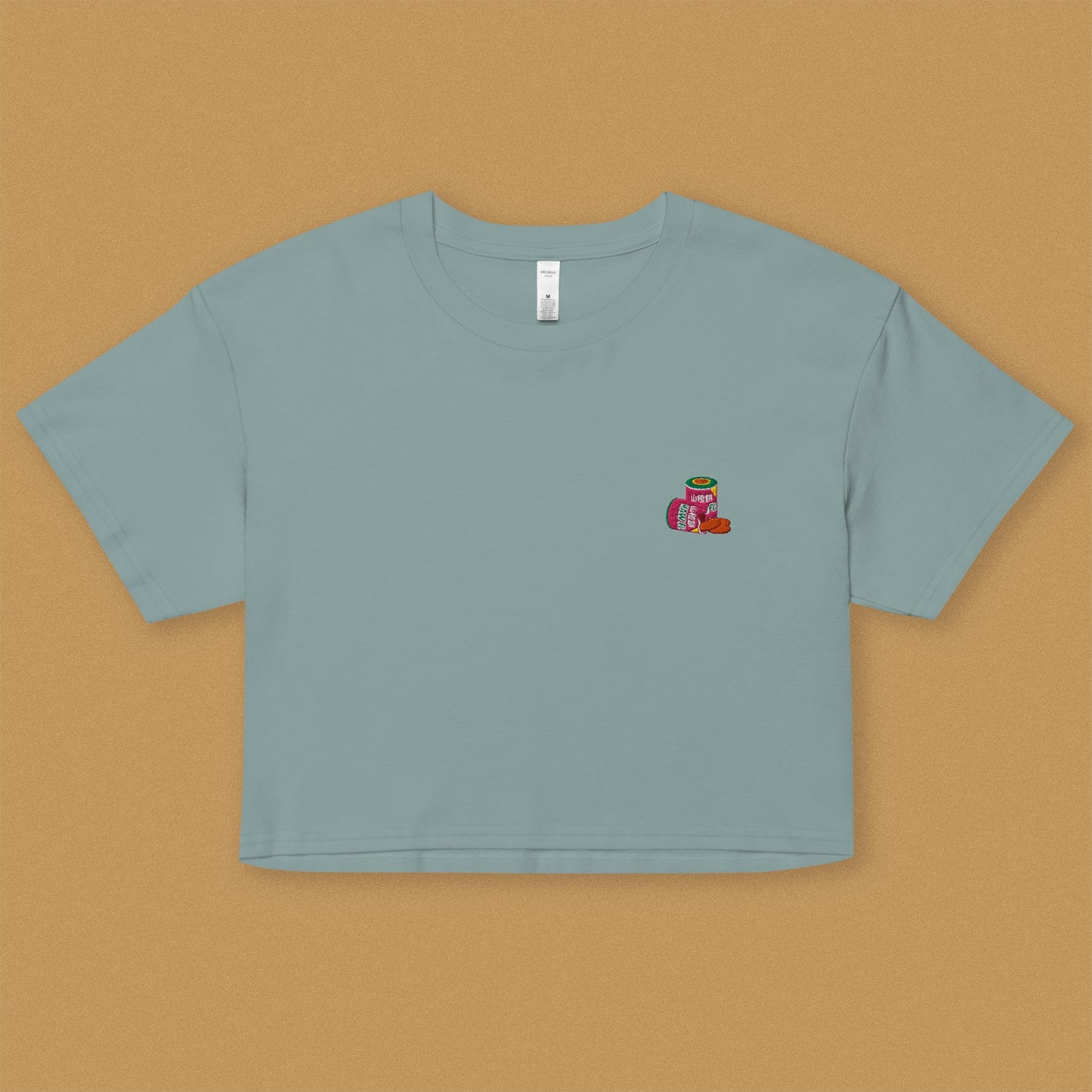 Haw Flakes Embroidered Crop T-Shirt