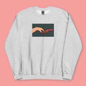 Holding Space Sweatshirt - Limited Edition - Ni De Mama Chinese - Inspired Clothing | Heather Ash , S