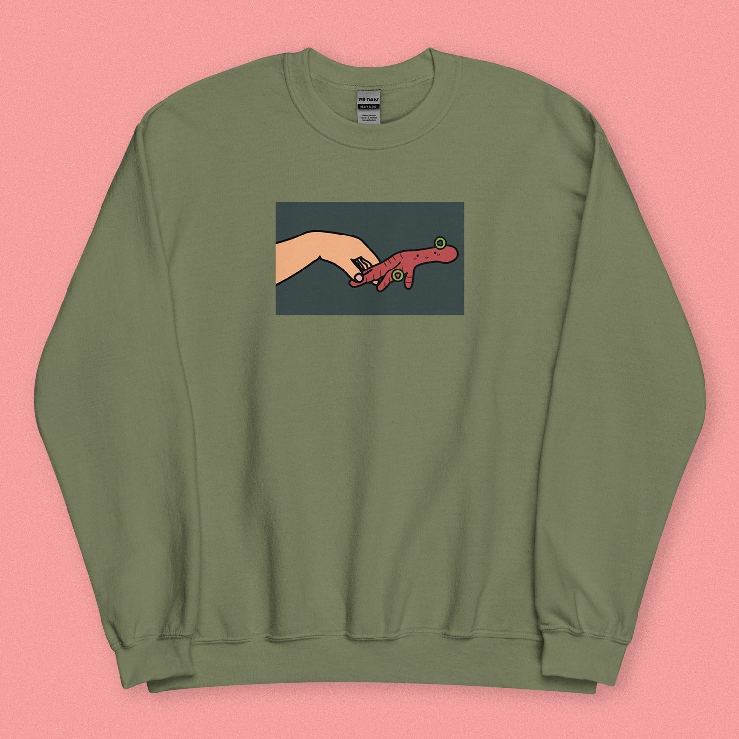 Holding Space Sweatshirt - Limited Edition - Ni De Mama Chinese - Inspired Clothing | Olive Green , S