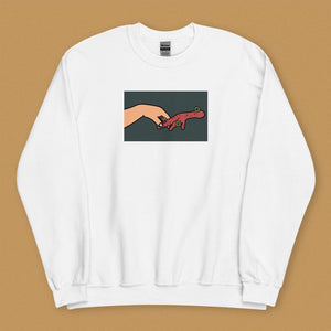 Holding Space Sweatshirt - Limited Edition - Ni De Mama Chinese - Inspired Clothing | White , S