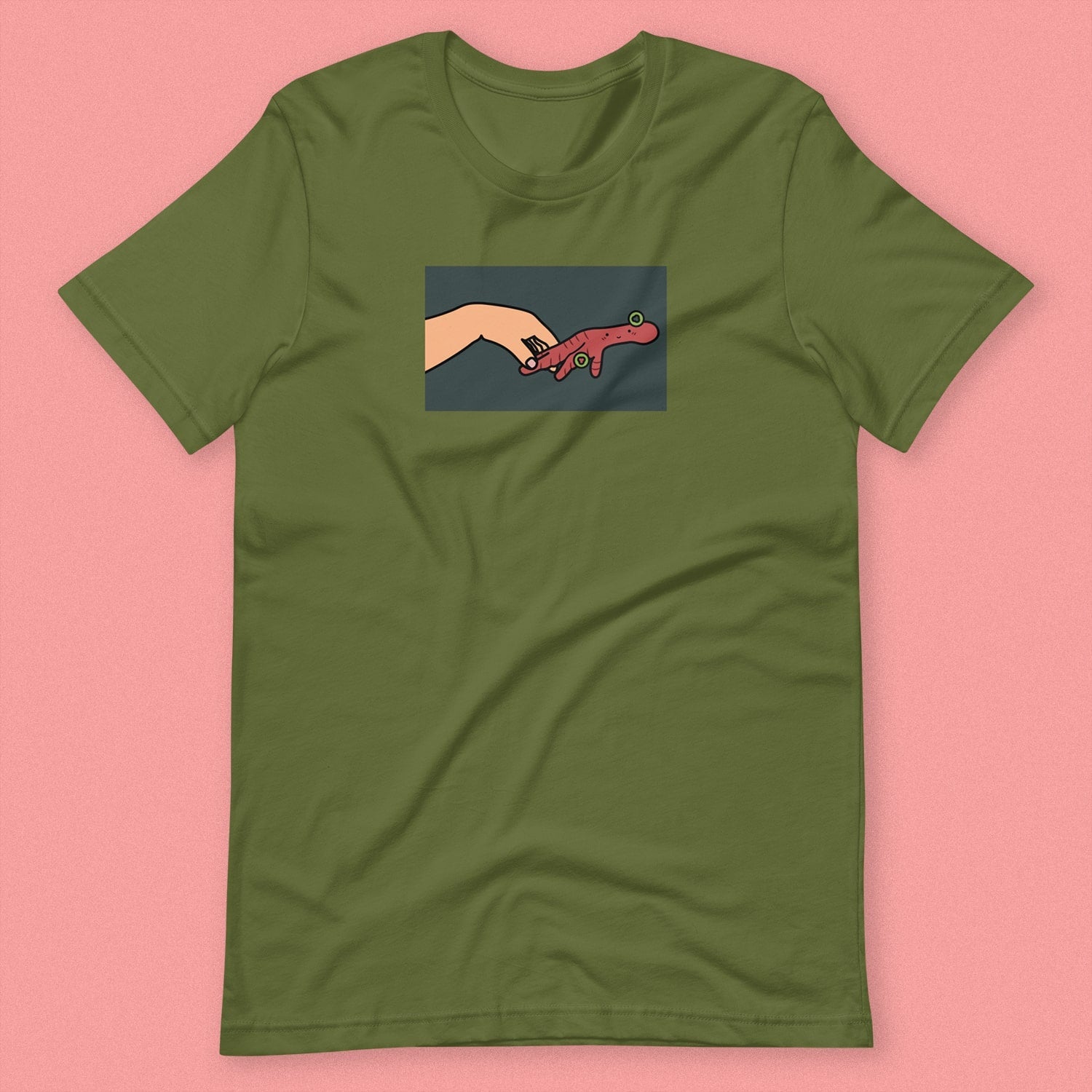 Holding Space T-Shirt - Limited Edition - Ni De Mama Chinese - Inspired Clothing | Olive Green , S