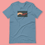 Load image into Gallery viewer, Holding Space T-Shirt - Limited Edition - Ni De Mama Chinese - Inspired Clothing | Steel Blue , S
