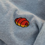 Load image into Gallery viewer, Hot Dog Bun Embroidered Hoodie / Overstock (Final Sale) - Ni De Mama Chinese - Inspired Clothing | Heather Grey , L
