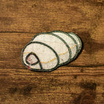 Load image into Gallery viewer, Hot Dog Bun Embroidered Patch / Imperfect (Final Sale) - Ni De Mama Chinese Clothing

